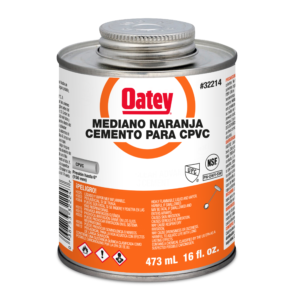 Pegamento CPVC Mediano Naranja 1/16 Gl (8 oz) OATEY