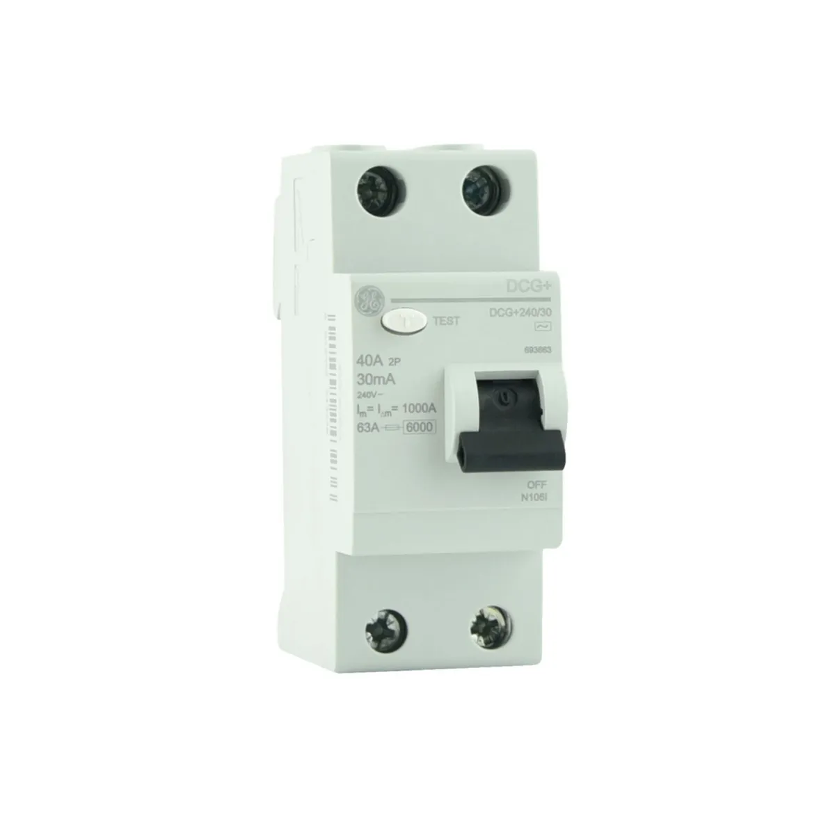 Llave Diferencial Riel DIN DMS 2X40A 30MA 690778 G.E. - Imagen 3