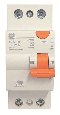 Llave Diferencial Riel DIN DMS 4X40A 30MA 608417 G.E