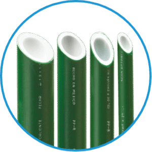 TUBO CLASE 10 DE 63 MM PPR CAPA  ANTIBACTERIANA ROTOPLAS