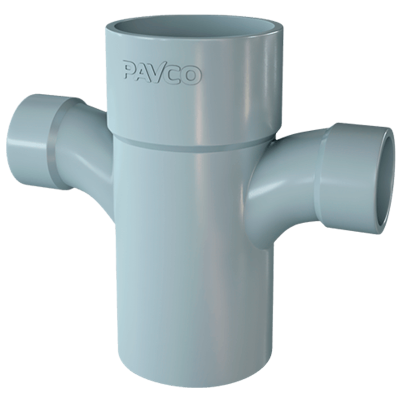 TEE Sanitaria Doble Con Reducción PVC SAL 4" a 2" PAVCO