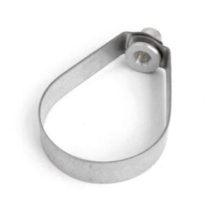 Abrazadera Gota Metal para Tubos 3" Importada