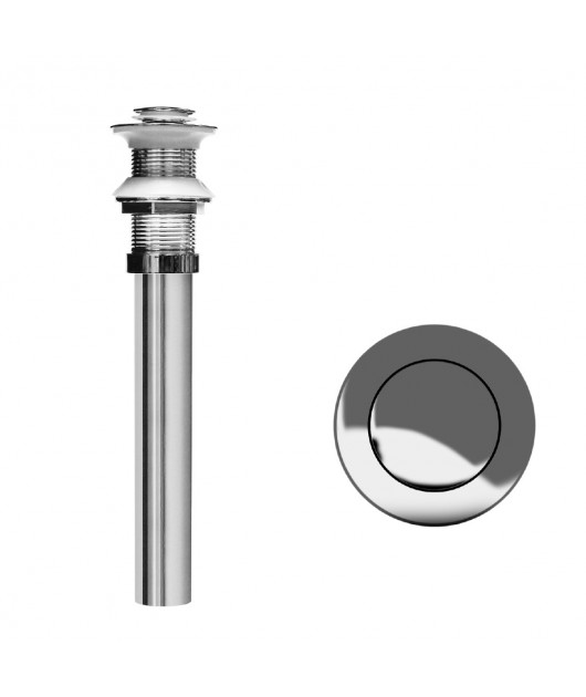 DESAGUE CROMADO PUSH DE 1.1/4 X 10'' SIN REBOSE METUSA