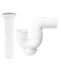 TRAMPA U 2'' CON DESAGUE 1.1/2 X 8'' V3   METUSA