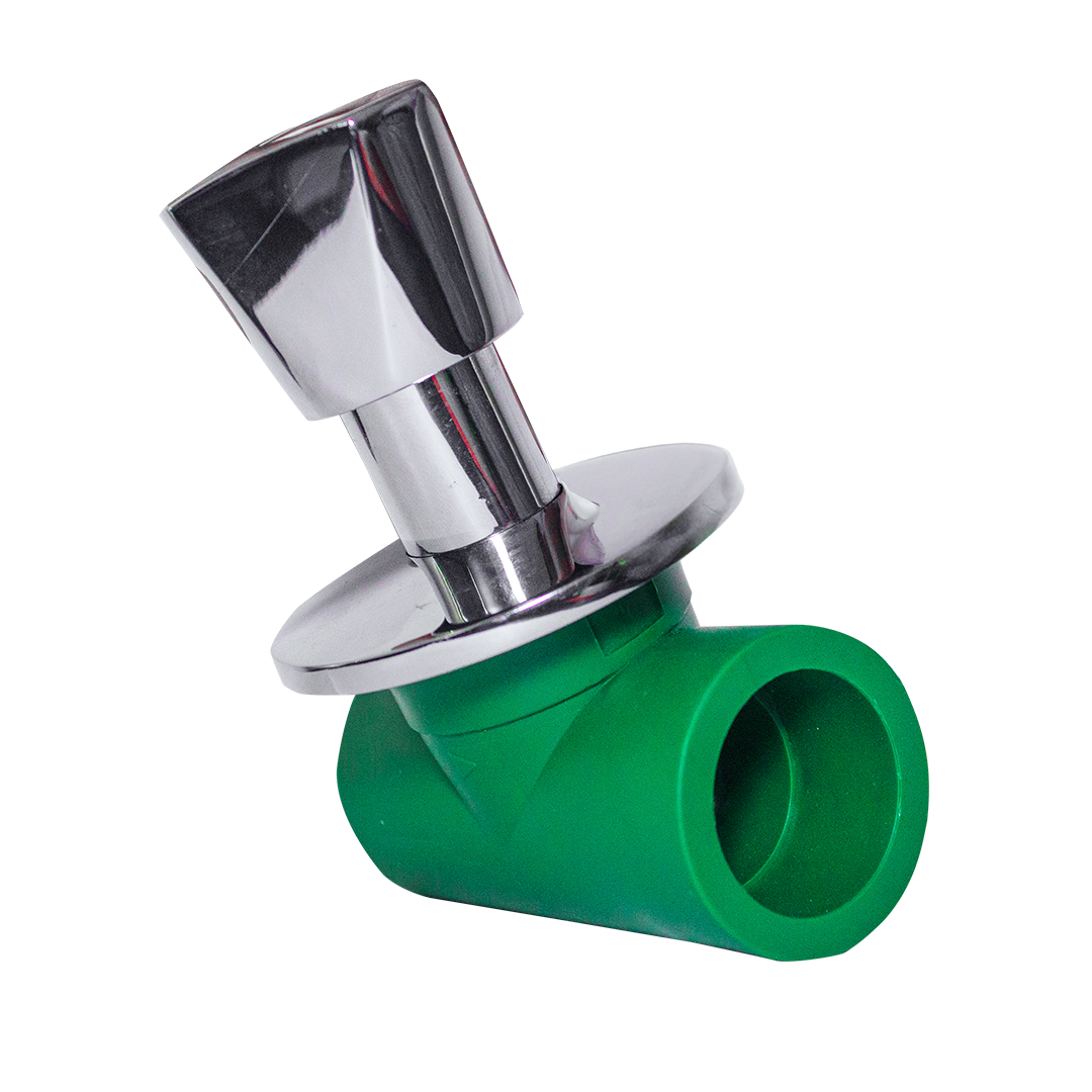 LLAVE DE PASO DE EMPOTRAR - 25 MM CROMADA ROTOPLAS