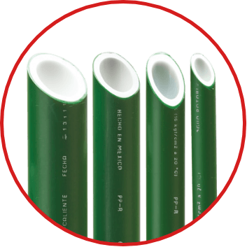 TUBO CLASE 16 DE 25 MM PPR CAPA ANTIBACTERIANA ROTOPLAS