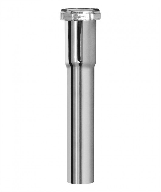 TUBO PROLONGACIÓN CROMADO CON ROSCA DE 1.1/4X8'' METUSA